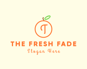 Organic Orange Fruit logo design