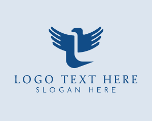 Religious Bird Letter T logo