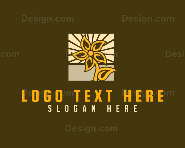 Sun Flower Decor Logo