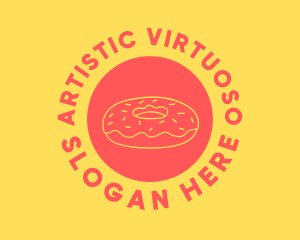 Doughnut Donut Baking logo design