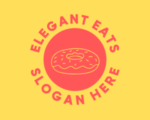 Doughnut Donut Baking logo design