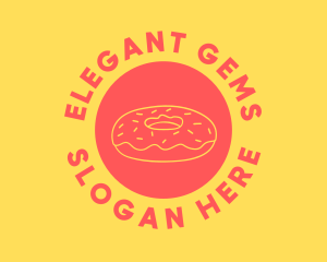 Doughnut Donut Baking logo design