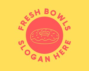 Doughnut Donut Baking logo design