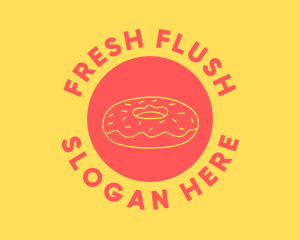 Doughnut Donut Baking logo design