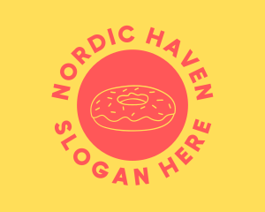 Doughnut Donut Baking logo design