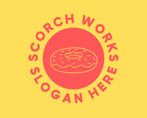 Doughnut Donut Baking logo design