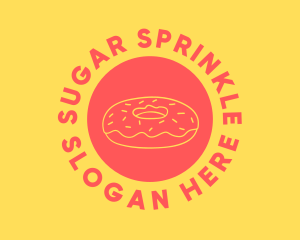 Doughnut Donut Circle logo design
