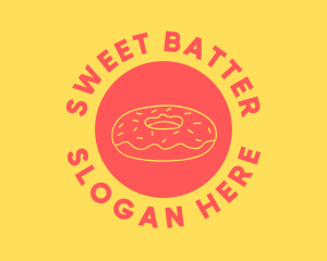 Doughnut Donut Baking logo design