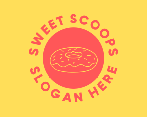 Doughnut Donut Baking logo design