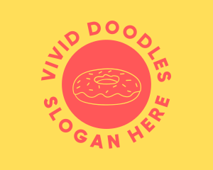 Doughnut Donut Baking logo design