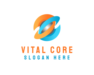 3d Solar Core logo