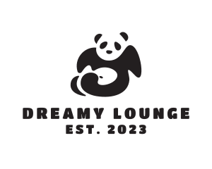 Lazy Panda Bear logo