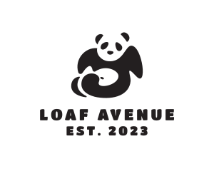 Lazy Panda Bear logo design