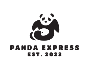 Lazy Panda Bear logo