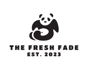 Lazy Panda Bear logo design