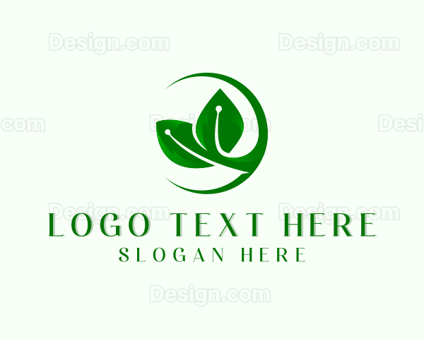 Biotech Leaf Farming Logo