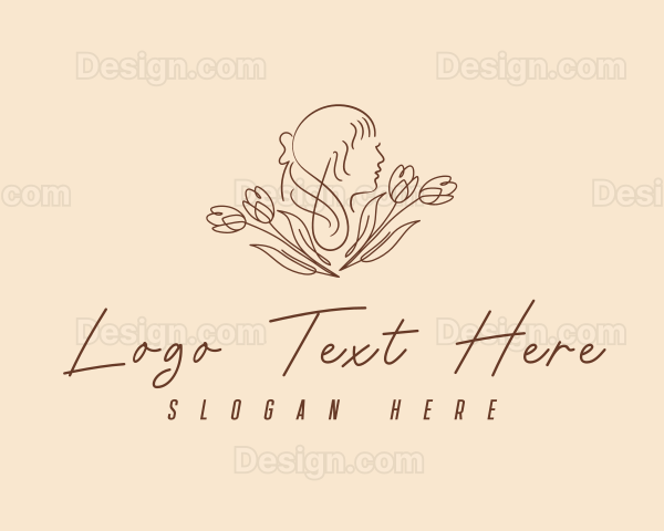 Floral  Hair Salon Logo