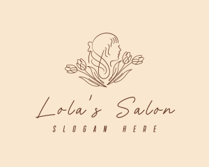 Floral  Hair Salon logo design