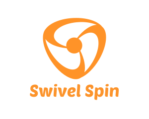 Orange Fan Propeller logo