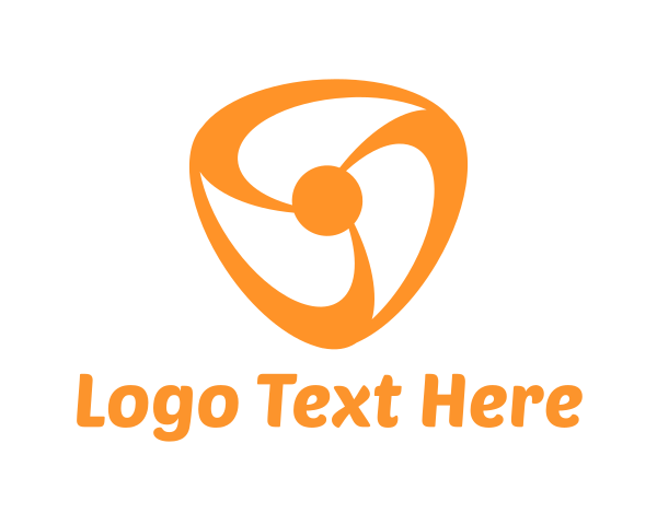 Orange And White logo example 1