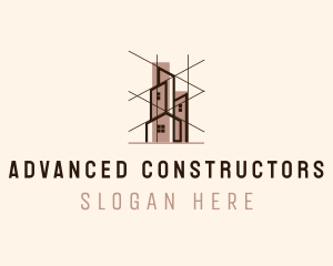 Building Architecture Draftsman logo design