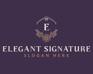 Elegant Boutique Flower logo design