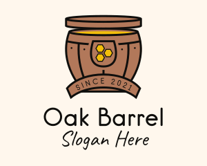 Fermented Honey Barrel logo design