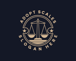 Justice Scale Judiciary logo design