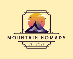 Mountain Climbing Summit logo design