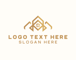 Roof - Roof Residence Roofing logo design