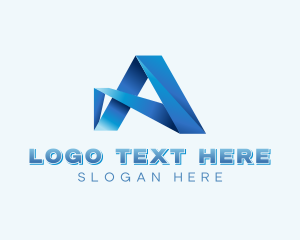 Tech Agency Letter A logo