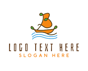 Letter - Ocean Sailboat Letter B logo design