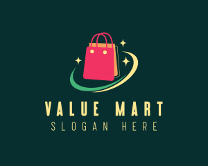 Fancy Shopping Bag Bazaar logo design