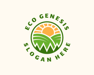 Eco Nature Agriculture logo design