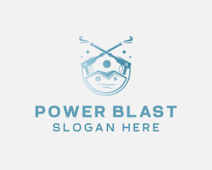 Power Washing Cleaner logo design