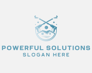Power Washing Cleaner logo design