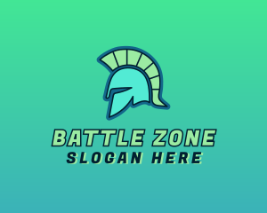 Spartan Helmet Armor logo design