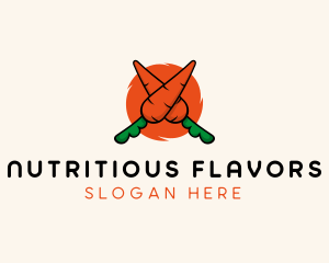 Orange Carrot Vegetable logo