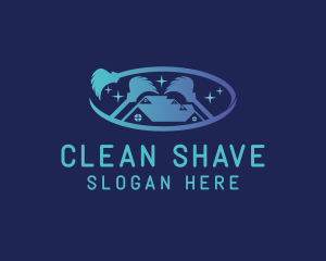 Home Cleaning Mop logo design