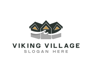 Village Houses Realty logo design