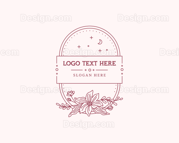 Oval Floral Garden Frame Logo