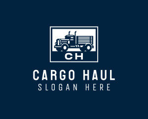 Cargo Truck Transport logo design