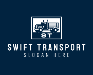 Cargo Truck Transport logo design