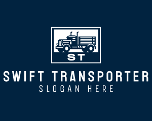 Cargo Truck Transport logo design