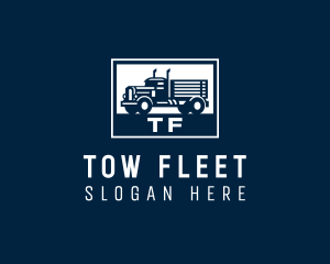 Cargo Truck Transport logo design