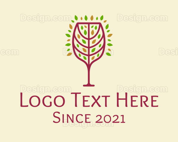 Organic Wine Glass Logo