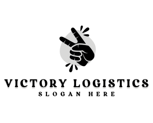 Hand Peace Sign logo