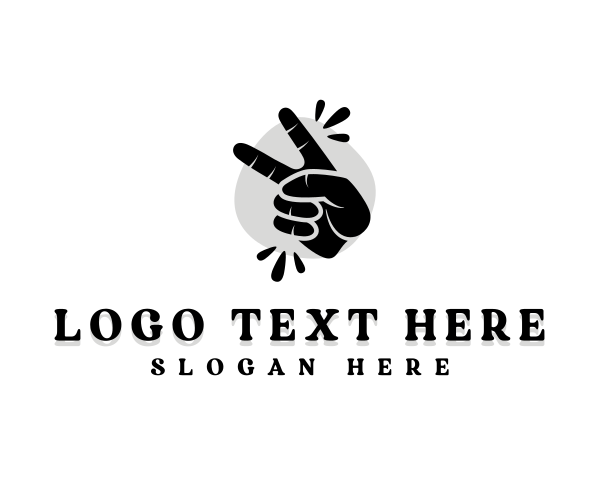 Hand Peace Sign logo
