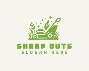 Yard Lawn Mower logo design