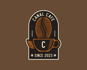 Retro Coffee Cafe logo design